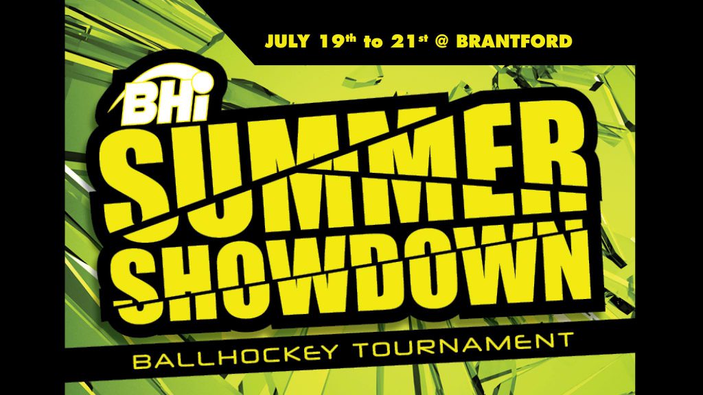 summer showdown ball hockey tournament banner