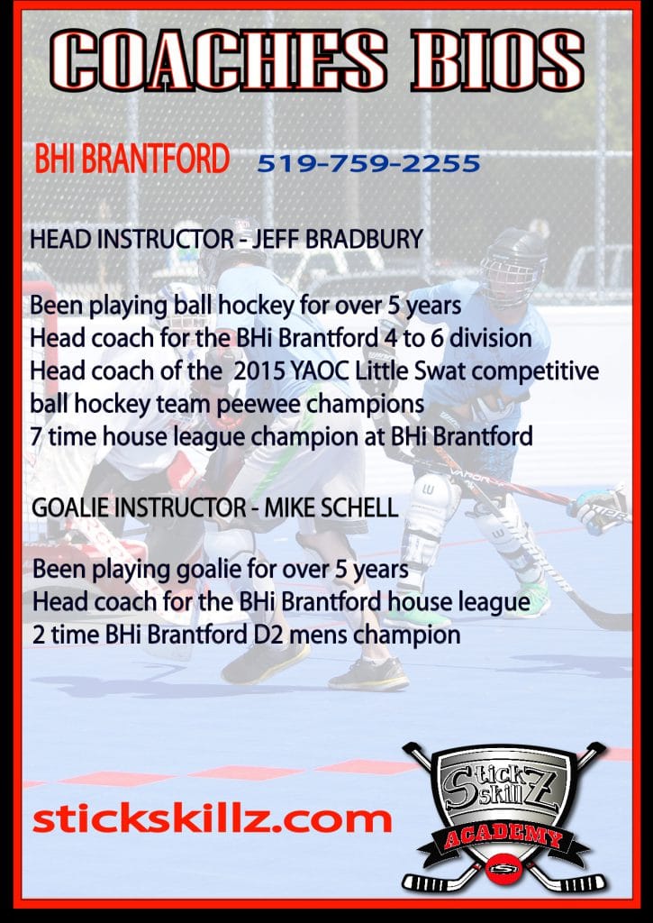 Stick Skillz Academy Post Card Back 2 Brantford