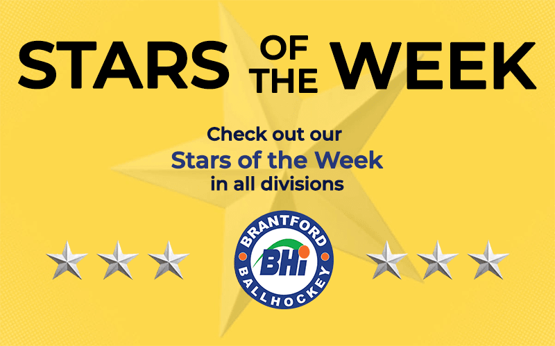 BHi Brantford - Stras of the week - Ball Hockey International